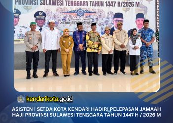 Asisten I Setda Kota Kendari Hadiri Pelepasan Jamaah Haji Provinsi Sulawesi Tenggara Tahun 1447 H / 2026 M