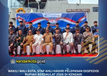 ​Wakili Wali Kota, Staf Ahli Hadiri Pelepasan Ekspedisi Rupiah Berdaulat 2026 di Kendari