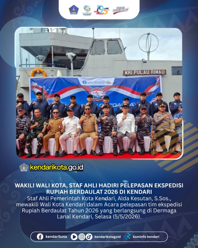 ​Wakili Wali Kota, Staf Ahli Hadiri Pelepasan Ekspedisi Rupiah Berdaulat 2026 di Kendari