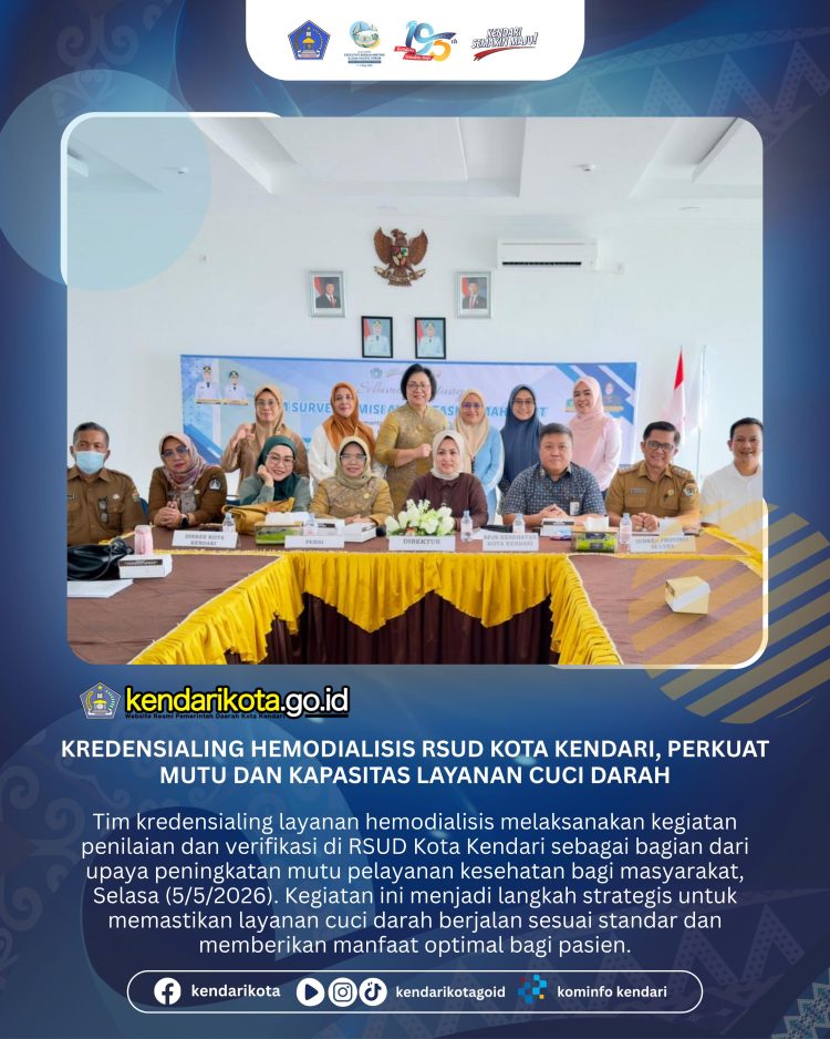 Kredensialing Hemodialisis RSUD Kota Kendari, Perkuat Mutu dan Kapasitas Layanan Cuci Darah