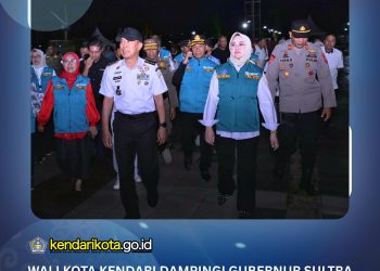 Wali Kota Kendari Dampingi Gubernur Sultra Cek Kesiapan Venue di RTH Papalimba Puday