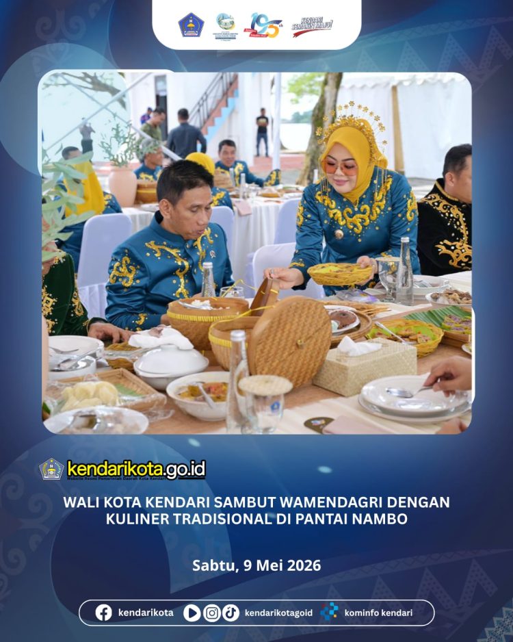 Wali Kota Kendari Sambut Wamendagri dengan Kuliner Tradisional di Pantai Nambo