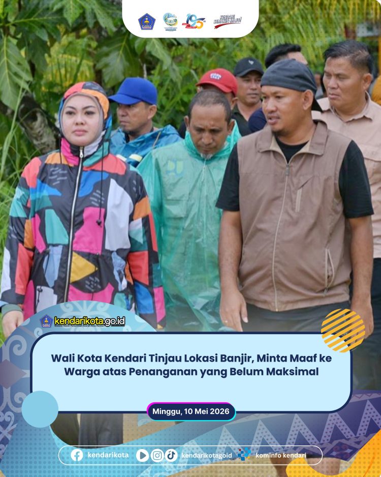 Wali Kota Kendari Tinjau Lokasi Banjir, Minta Maaf ke Warga atas Penanganan yang Belum Maksimal