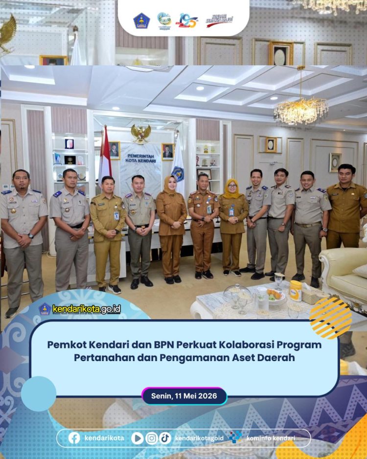 Pemkot Kendari dan BPN Perkuat Kolaborasi Program Pertanahan dan Pengamanan Aset Daerah