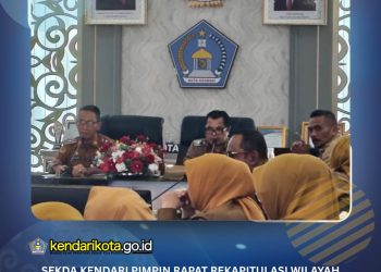 Sekda Kendari Pimpin Rapat Rekapitulasi Wilayah Terdampak Banjir