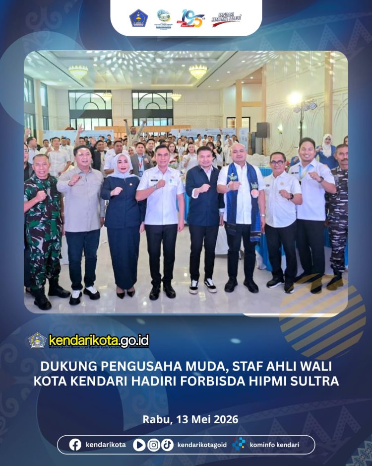 Dukung Pengusaha Muda, Staf Ahli Wali Kota Kendari Hadiri Forbisda HIPMI Sultra