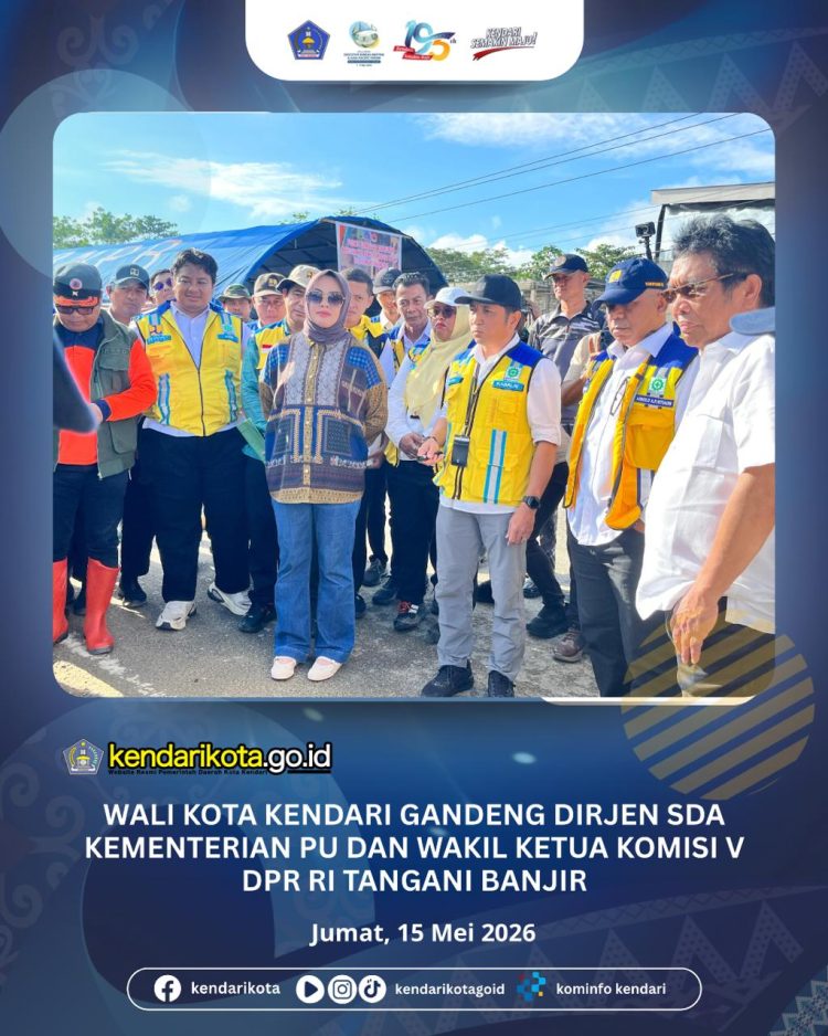 Wali Kota Kendari Gandeng Dirjen SDA Kementerian PU dan Wakil Ketua Komisi V DPR RI Tangani Banjir