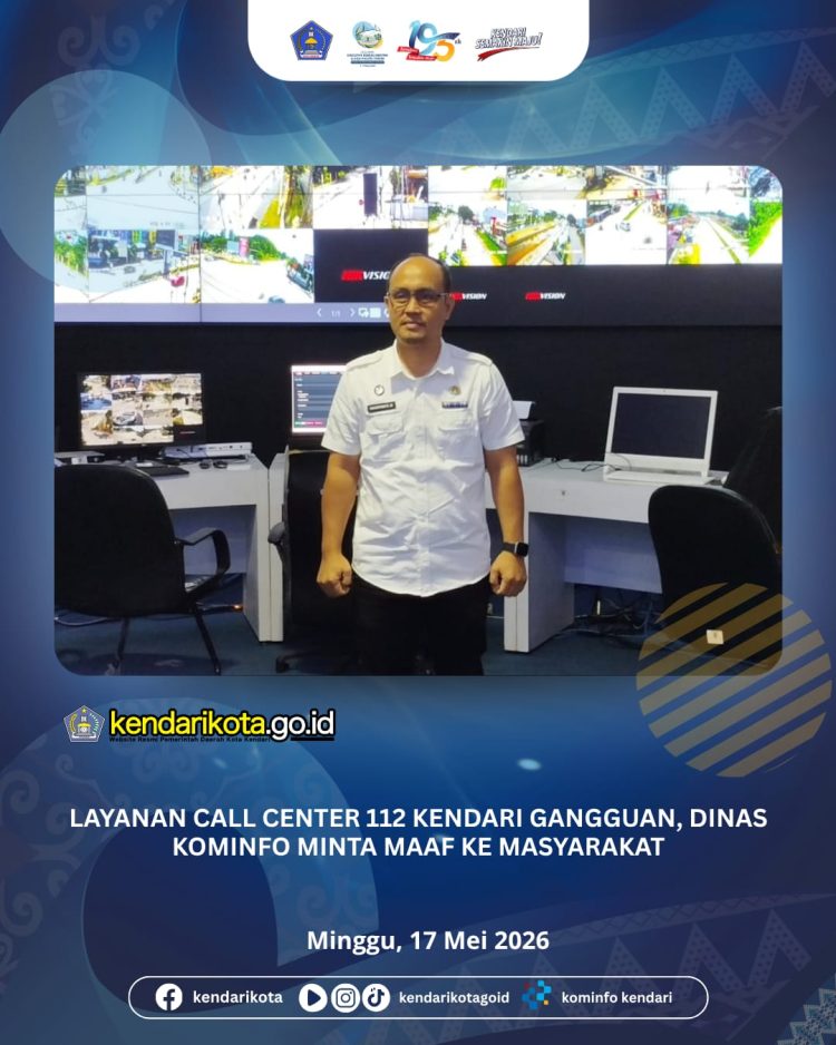 Layanan Call Center 112 Kendari Gangguan, Dinas Kominfo Minta Maaf ke Masyarakat
