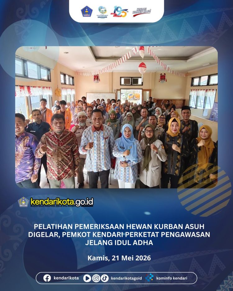Pelatihan Pemeriksaan Hewan Kurban ASUH Digelar, Pemkot Kendari Perketat Pengawasan Jelang Idul Adha