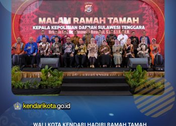Wali Kota Kendari Hadiri Ramah Tamah Penyambutan Kapolda Sultra Yang Baru