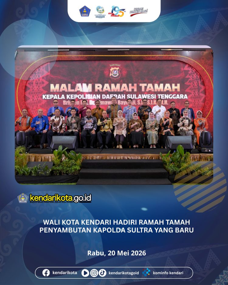 Wali Kota Kendari Hadiri Ramah Tamah Penyambutan Kapolda Sultra Yang Baru