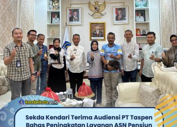Sekda Kendari Terima Audiensi PT Taspen Bahas Peningkatan Layanan ASN Pensiun
