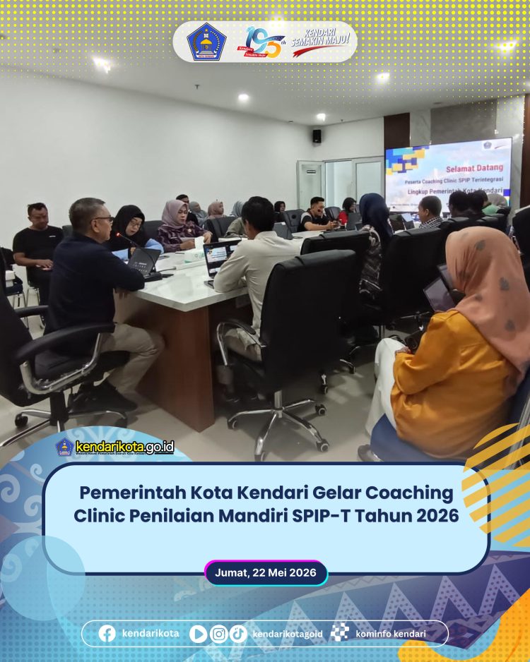 Pemerintah Kota Kendari Gelar Coaching Clinic Penilaian Mandiri SPIP-T Tahun 2026