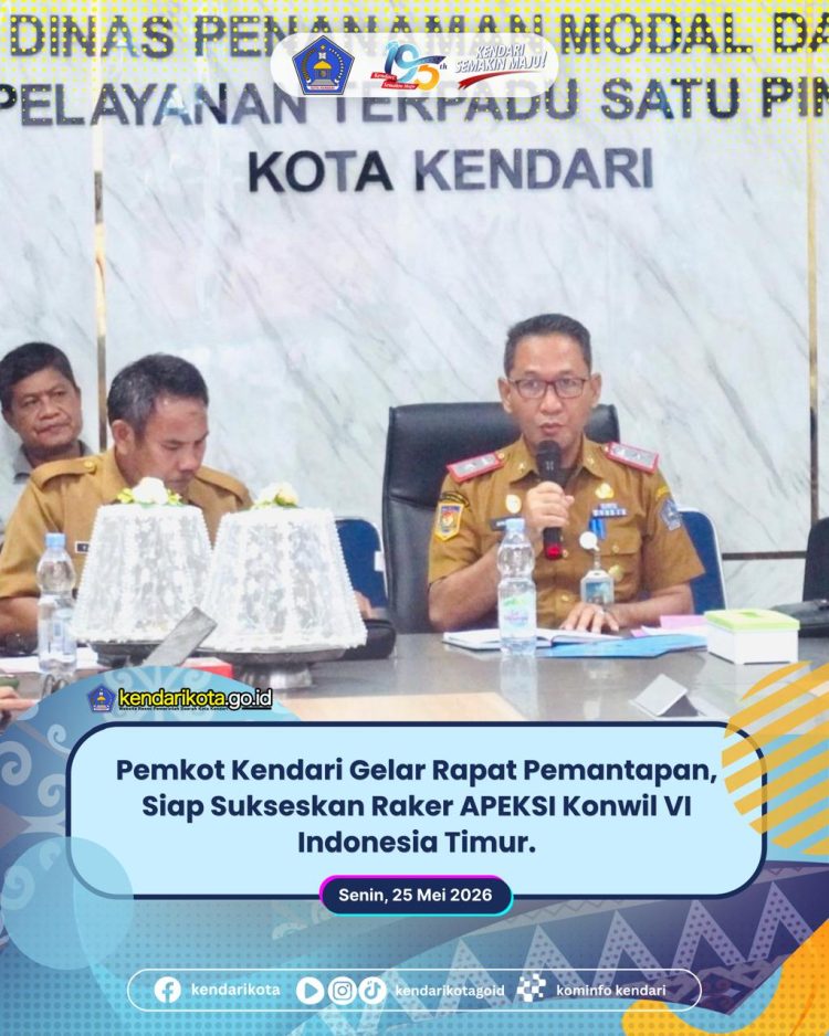 Pemkot Kendari Gelar Rapat Pemantapan, Siap Sukseskan Raker APEKSI Konwil VI Indonesia Timur.