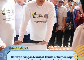 Gerakan Pangan Murah di Kendari, Wamendagri Apresiasi Upaya Pengendalian Inflasi