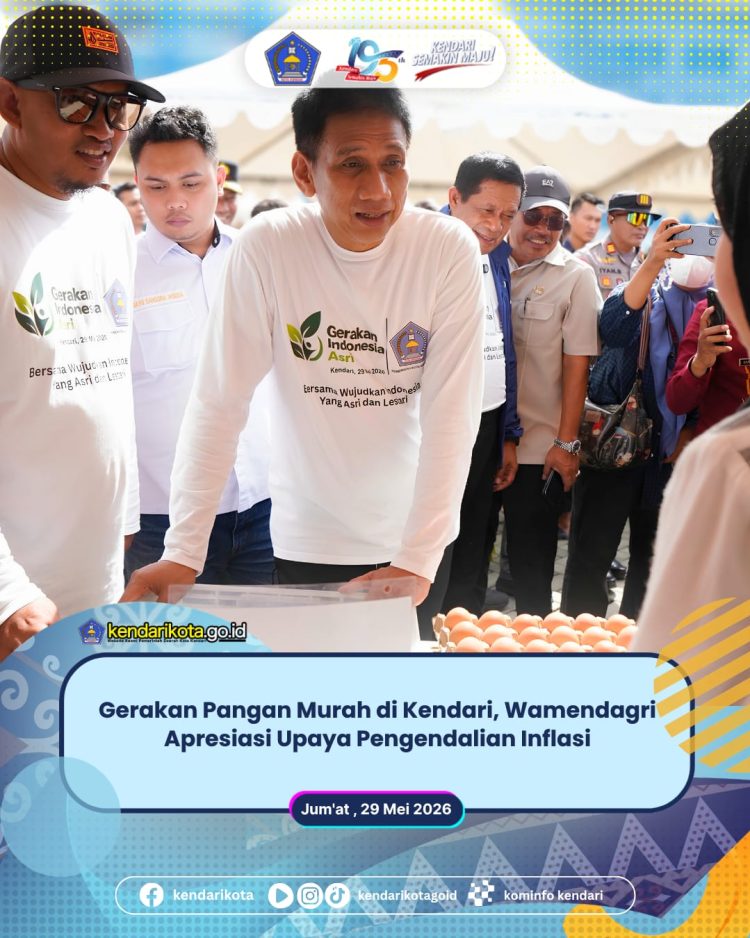 Gerakan Pangan Murah di Kendari, Wamendagri Apresiasi Upaya Pengendalian Inflasi