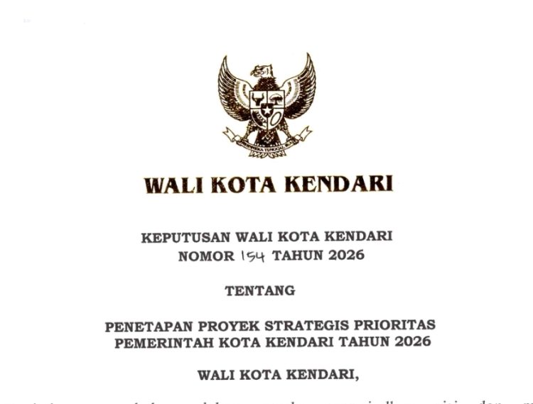 Surat Keputusan Penetapan Proyek Strategis Prioritas 2026