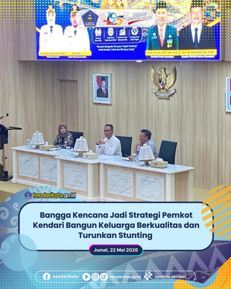 Bangga Kencana Jadi Strategi Pemkot Kendari Bangun Keluarga Berkualitas dan Turunkan Stunting