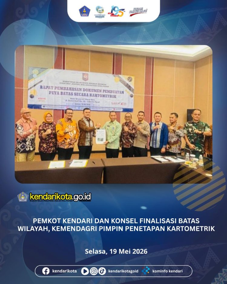 Pemkot Kendari dan Konsel Finalisasi Batas Wilayah, Kemendagri Pimpin Penetapan Kartometrik