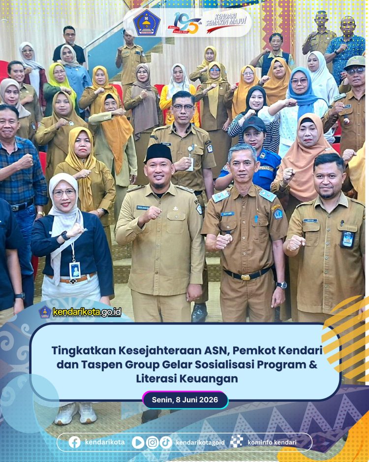 Tingkatkan Kesejahteraan ASN, Pemkot Kendari dan Taspen Group Gelar Sosialisasi Program & Literasi Keuangan