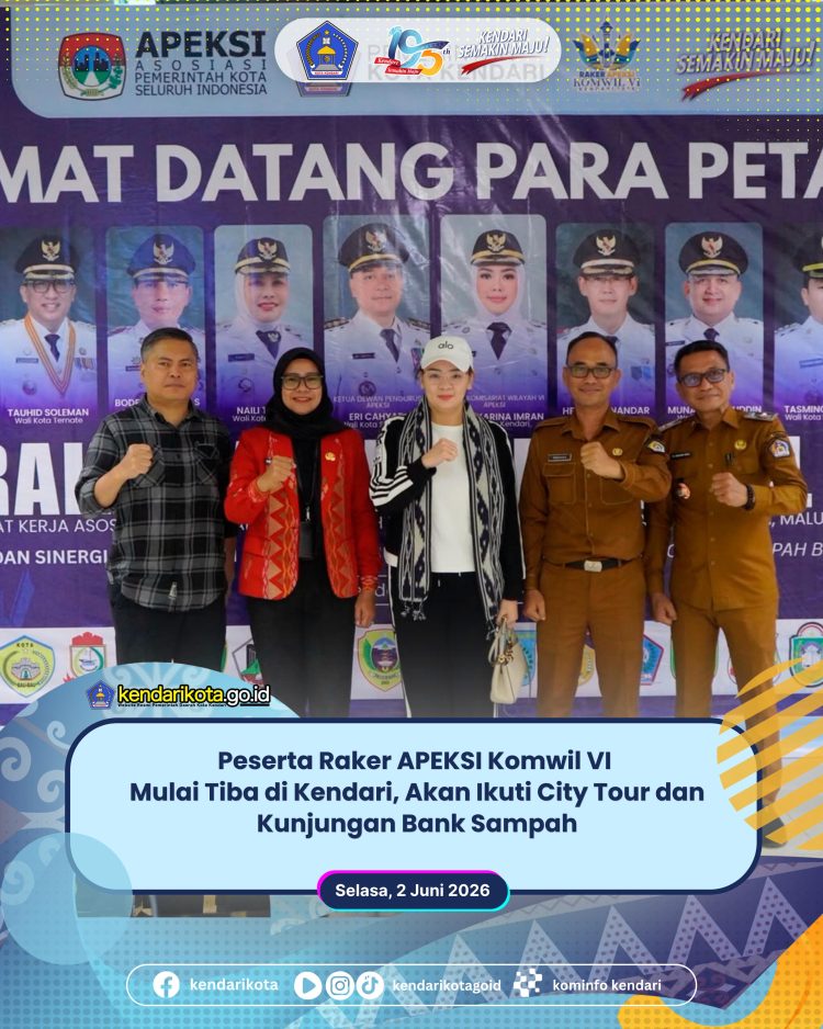 Peserta Raker APEKSI Komwil VI Mulai Tiba di Kendari, Akan Ikuti City Tour dan Kunjungan Bank Sampah
