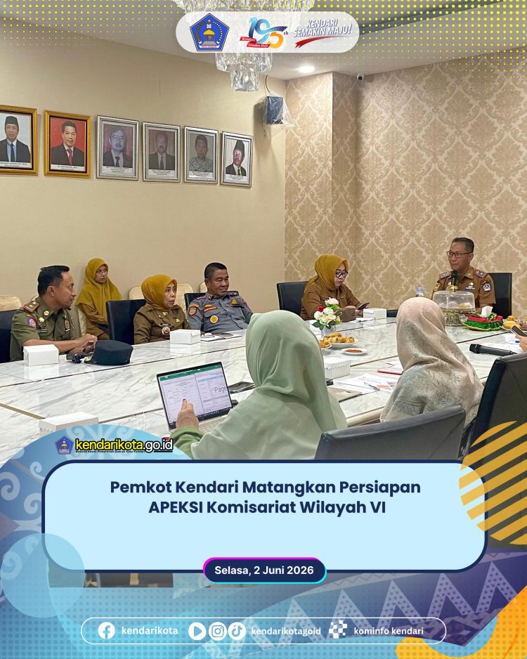 Pemkot Kendari Matangkan Persiapan APEKSI Komisariat Wilayah VI