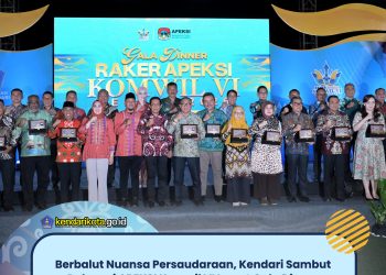 Berbalut Nuansa Persaudaraan, Kendari Sambut Delegasi APEKSI Komwil VI Lewat Gala Dinner