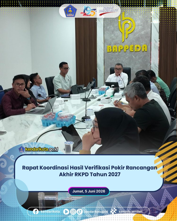 Rapat Koordinasi Hasil Verifikasi Pokir Rancangan Akhir RKPD Tahun 2027