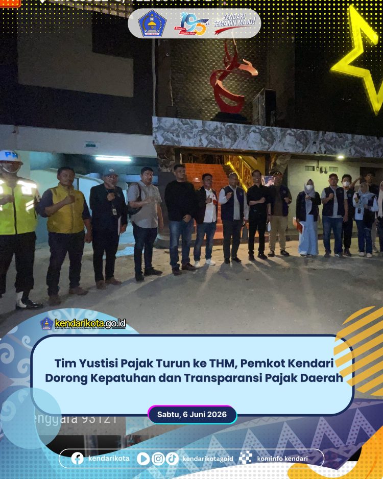 Tim Yustisi Pajak Turun ke THM, Pemkot Kendari Dorong Kepatuhan dan Transparansi Pajak Daerah