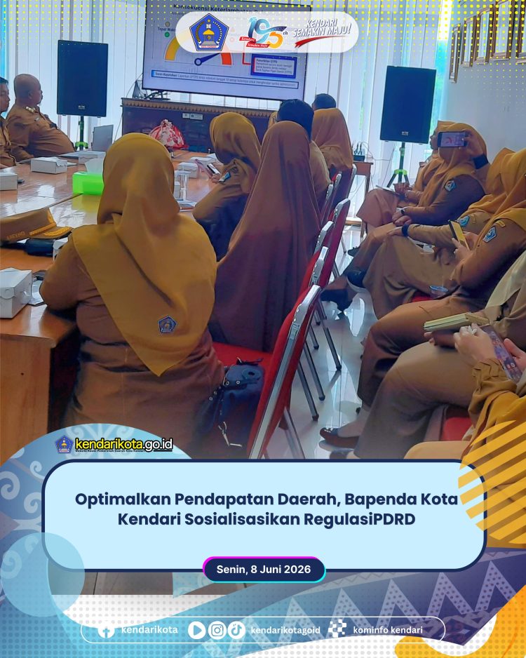 Optimalkan Pendapatan Daerah, Bapenda Kota Kendari Sosialisasikan RegulasiPDRD