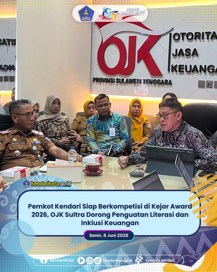 Pemkot Kendari Siap Berkompetisi di Kejar Award 2026, OJK Sultra Dorong Penguatan Literasi dan Inklusi Keuangan