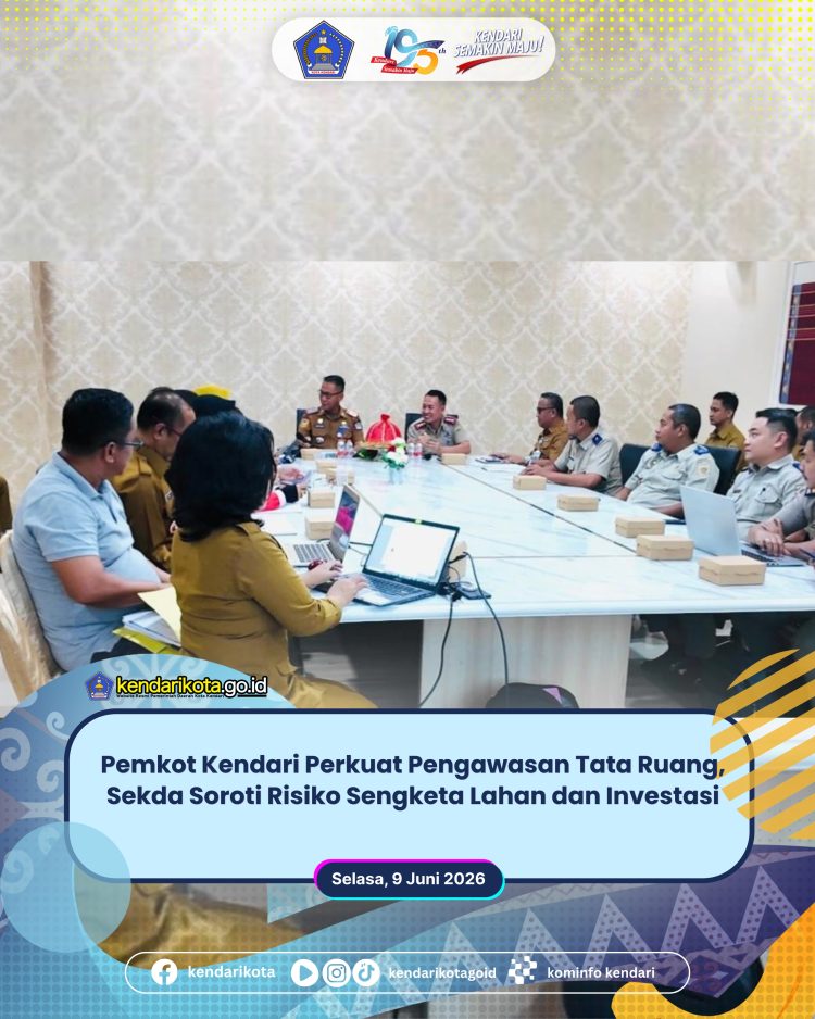 Pemkot Kendari Perkuat Pengawasan Tata Ruang, Sekda Soroti Risiko Sengketa Lahan dan Investasi