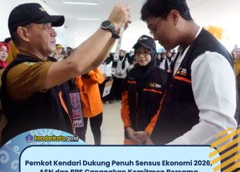 Pemkot Kendari Dukung Penuh Sensus Ekonomi 2026, ASN dan BPS Canangkan Komitmen Bersama