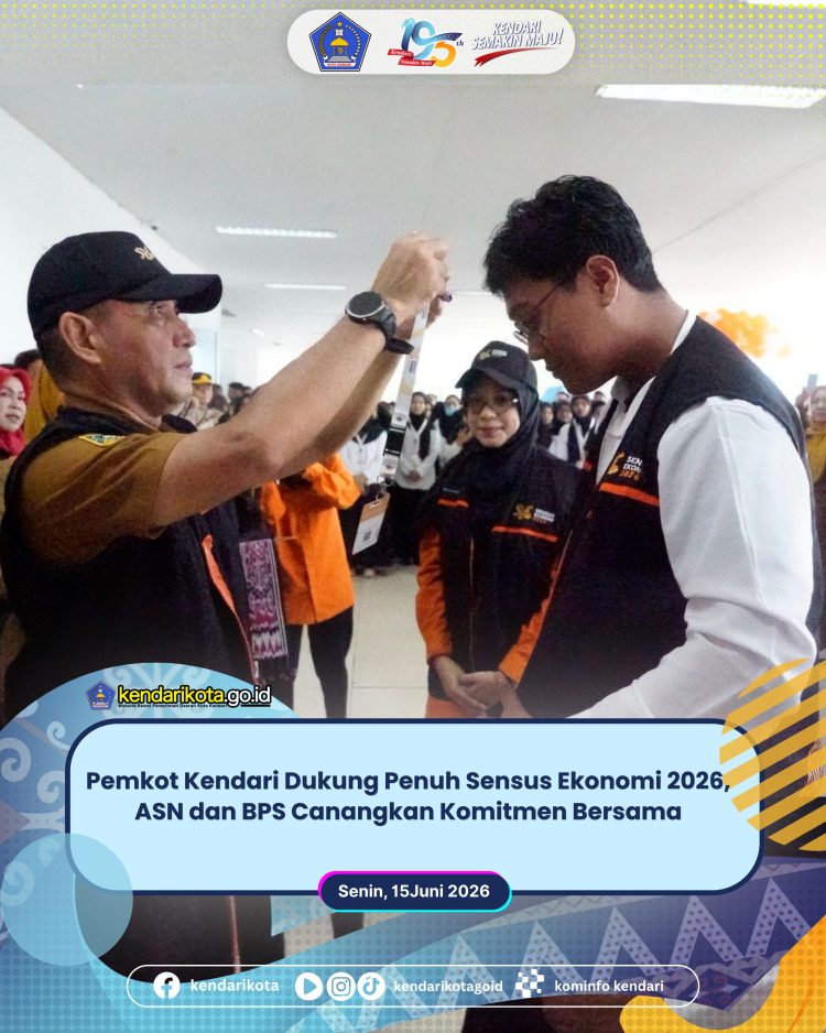Pemkot Kendari Dukung Penuh Sensus Ekonomi 2026, ASN dan BPS Canangkan Komitmen Bersama