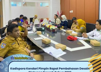 Kadispora Kendari Pimpin Rapat Pembahasan Desain Olahraga Daerah Tahun 2026