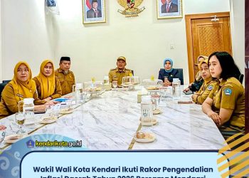 Wakil Wali Kota Kendari Ikuti Rakor Pengendalian Inflasi Daerah Tahun 2026 Bersama Mendagri