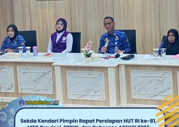 Sekda Kendari Pimpin Rapat Persiapan HUT RI ke-81, MTQ Provinsi, RTRW, dan Rakernas APEKSI 2026