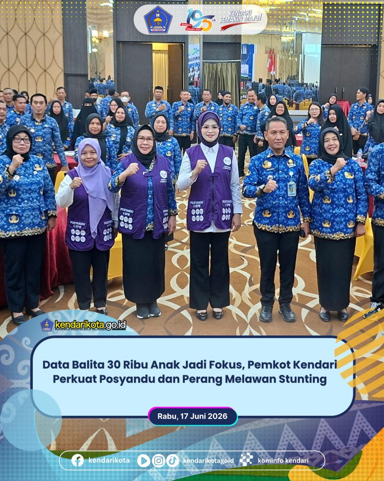 Data Balita 30 Ribu Anak Jadi Fokus, Pemkot Kendari Perkuat Posyandu dan Perang Melawan Stunting