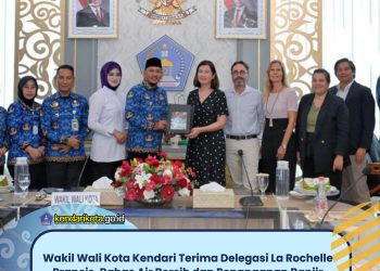 Wakil Wali Kota Kendari Terima Delegasi La Rochelle Prancis, Bahas Air Bersih dan Penanganan Banjir