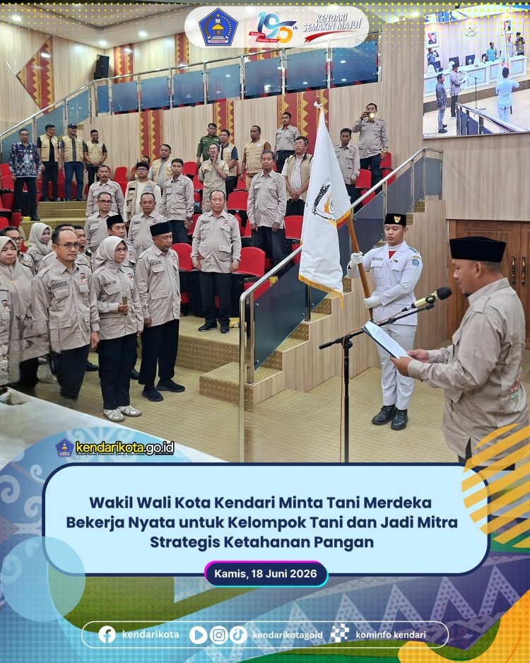 Wakil Wali Kota Kendari Minta Tani Merdeka Bekerja Nyata untuk Kelompok Tani dan Jadi Mitra Strategis Ketahanan Pangan
