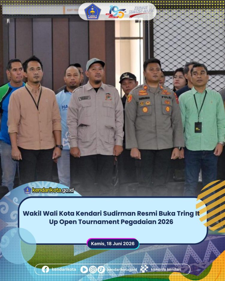 Wakil Wali Kota Kendari Sudirman Resmi Buka Tring It Up Open Tournament Pegadaian 2026