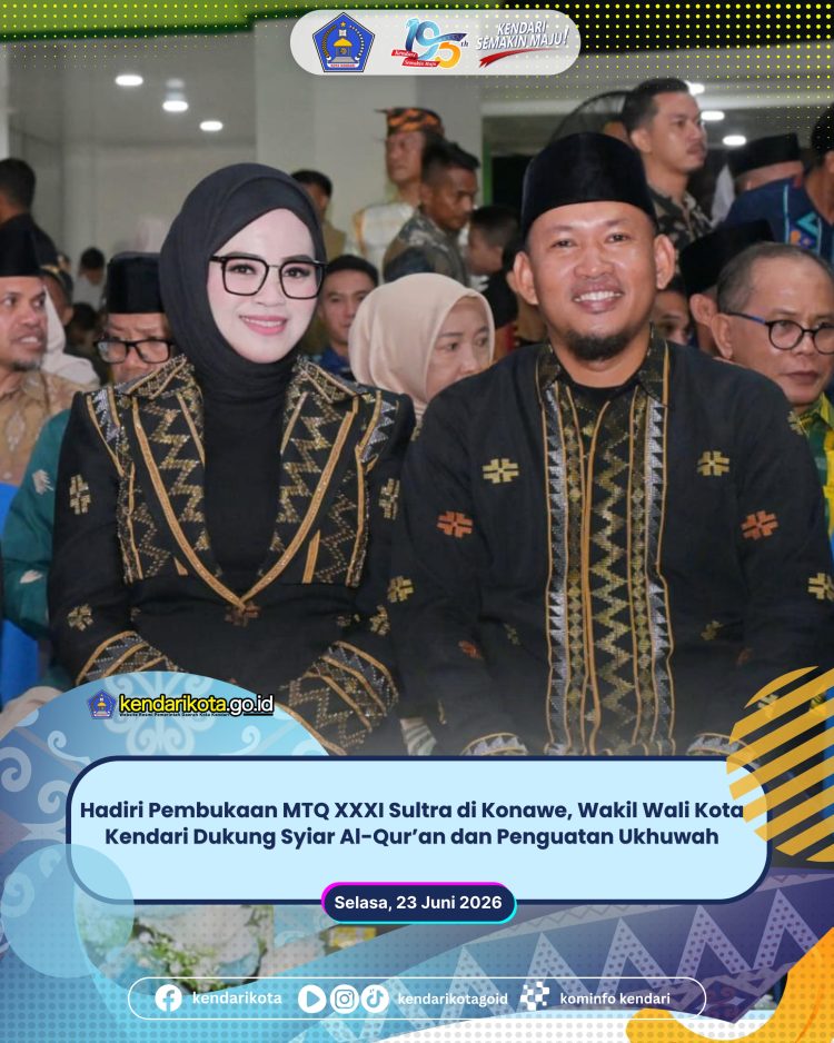 Hadiri Pembukaan MTQ XXXI Sultra di Konawe, Wakil Wali Kota Kendari Dukung Syiar Al-Qur’an dan Penguatan Ukhuwah
