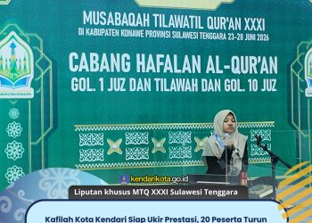 Kafilah Kota Kendari Siap Ukir Prestasi, 20 Peserta Turun Bertanding di MTQ XXXI Sultra