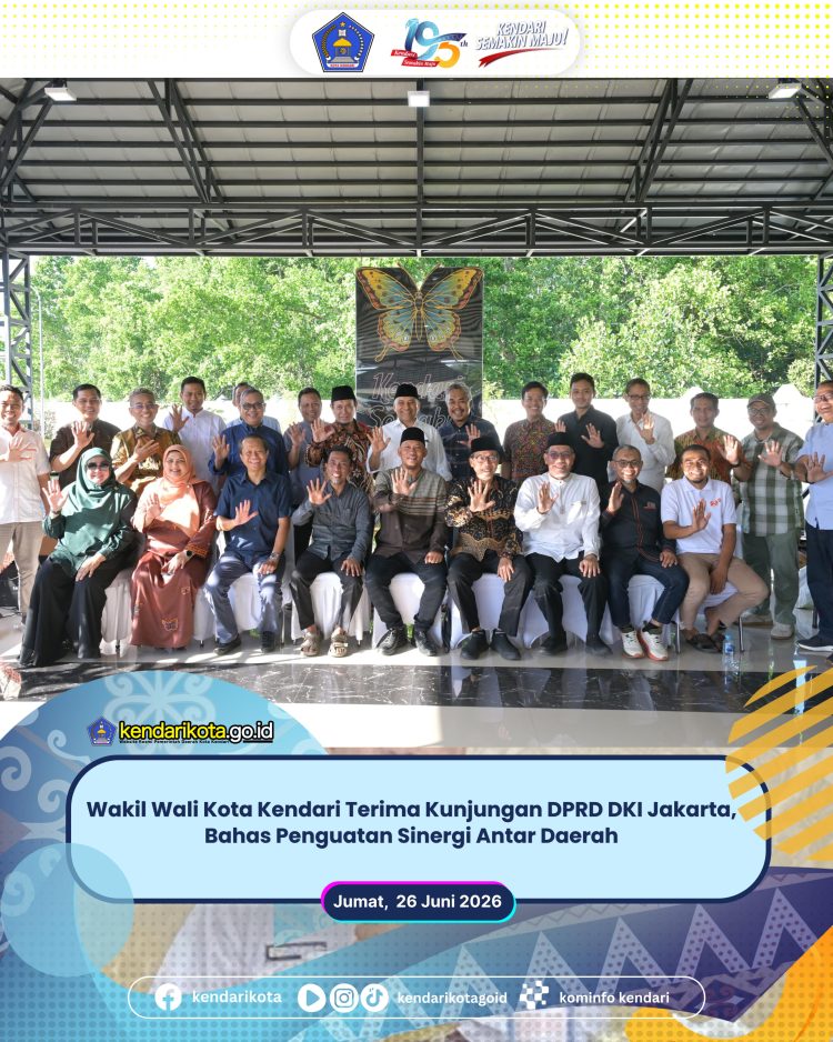 Wakil Wali Kota Kendari Terima Kunjungan DPRD DKI Jakarta, Bahas Penguatan Sinergi Antar Daerah
