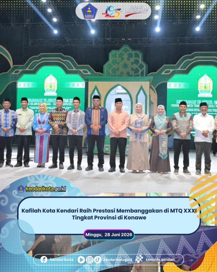 Kafilah Kota Kendari Raih Prestasi Membanggakan di MTQ XXXI Tingkat Provinsi di Konawe