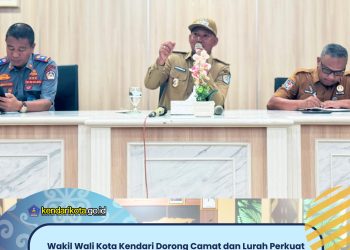 Wakil Wali Kota Kendari Dorong Camat dan Lurah Perkuat Pengawasan serta Optimalisasi Pendapatan Daerah
