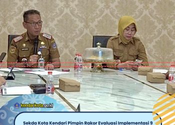 Sekda Kota Kendari Pimpin Rakor Evaluasi Implementasi 9 Program ATR/BPN dan KPK