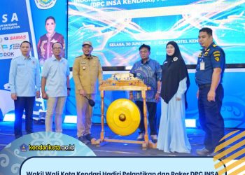 Wakil Wali Kota Kendari Hadiri Pelantikan dan Raker DPC INSA Kendari Periode 2026–2031