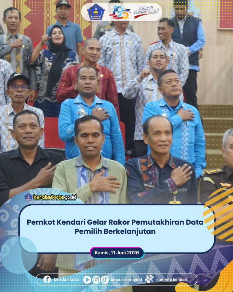 Pemkot Kendari Gelar Rakor Pemutakhiran Data Pemilih Berkelanjutan