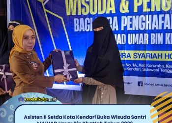 Asisten II Setda Kota Kendari Buka Wisuda Santri MA’HAD Umar Bin Khattab Tahun 2026